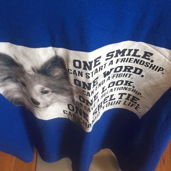 New Sheltie Dog T Shirt Size 3XL Cotton - Picture 2 of 3